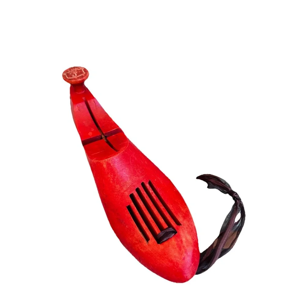 Vintage Florsheim Wood Red Shoe Tree‎ Mold Stretcher Form Insert Primitive Decor